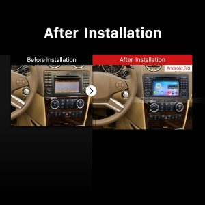 2005-2012 Mercedes Benz ML Class W164 ML280 ML300 ML320 ML350 ML420 ML450 ML500 ML550 ML63 Car Stereo after installation