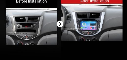 2011 2012 2013 Hyundai Verna Accent Solaris Car Stereo after installation