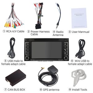 Check all the accessories for the new Seicane car radio