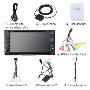 Check all the accessories for the new Seicane car stereo