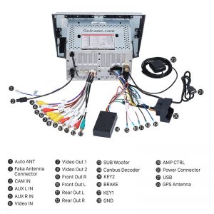 Connect the harnesses to the back of the new Seicane car radio