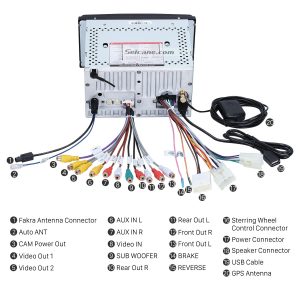 Connect the harnesses to the back of the new Seicane car stereo