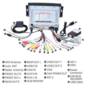 Connect the harnesses to the back of the new Seicane car stereo