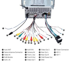 Connect the harnesses to the back of the new Seicane car radio