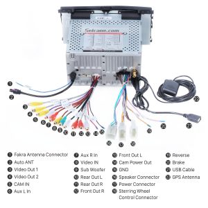 Connect the harnesses to the back of the new Seicane car radio