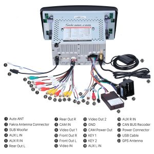 Connect the harnesses to the back of the new Seicane car stereo