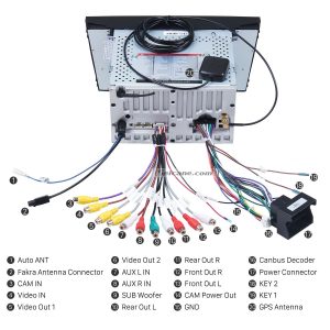 Connect the harnesses to the back of the new Seicane car radio