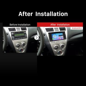 2001-2011 TOYOTA HILUX Car Stereo after installation