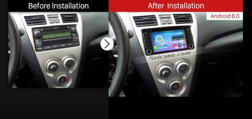 2001-2011 TOYOTA HILUX Car Stereo after installation