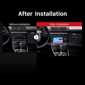 2003-2011 Audi A4 S4 RS4 Car Radio after installation