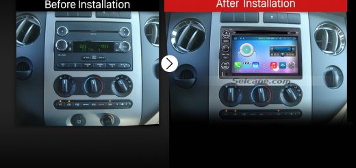 2004-2014 Ford F150 F250 F350 Bluetooth Car Radio after installation