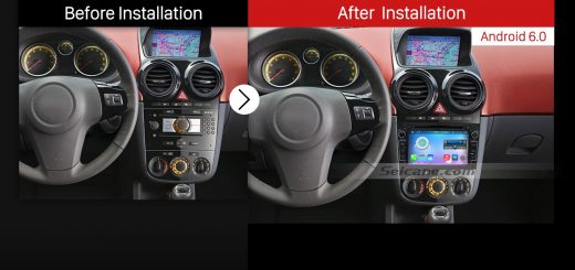 2006-2011 Opel Corsa Car Radio after installation