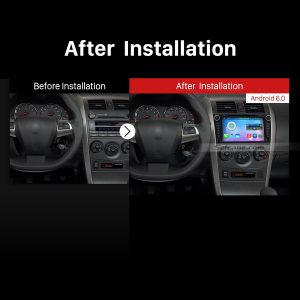 2006-2012 Toyota Corolla Car Radio after installation