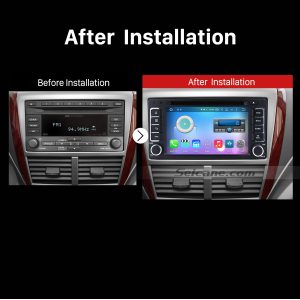 2008-2013 SUBARU Forester XV Impreza GPS Bluetooth Car Stereo after installation