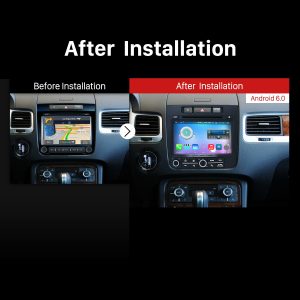 2014 VW Volkswagen TOUAREG Car Stereo after installation