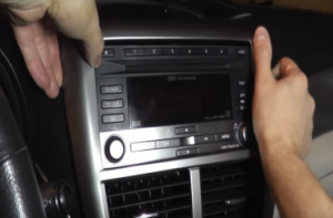 Remove the trim panel with your hands