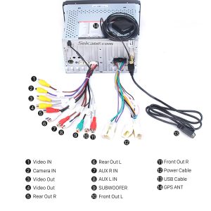 Connect the harnesses to the back of the new Seicane car stereo