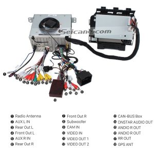 Connect the harnesses to the back of the new Seicane car radio