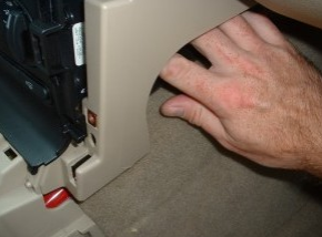 Unplug AC controls (from passenger side)