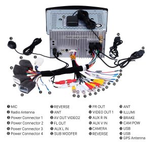 Connect the harnesses to the back of the new Seicane car radio