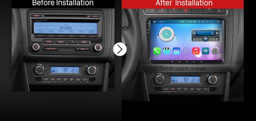 2010 2011 2012 2013 VW Volkswagen Sharan car radio after installation