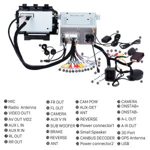 Connect the harnesses to the back of the new Seicane car radio