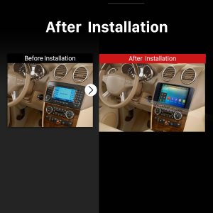 2006 2007 2008 2009 2010-2012 Mercedes Benz R Class W219 GPS Bluetooth Car Radio after installation