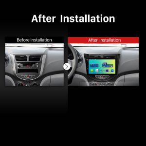 2009 2010 2011 2012 2013-2015 Hyundai Verna Car Radio after installation