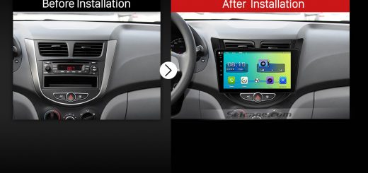 2009 2010 2011 2012 2013-2015 Hyundai Verna Car Radio after installation