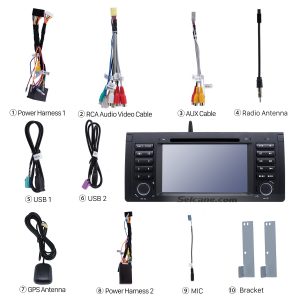 Check all the accessories for the new Seicane car radio