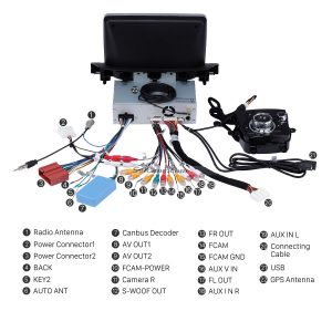 Connect the harnesses to the back of the new Seicane car radio