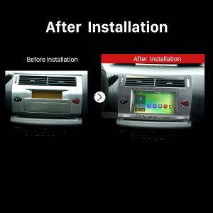 2004 2005 2006 2007 2008-2012 CITROEN C4 GPS Bluetooth Car Radio after installation