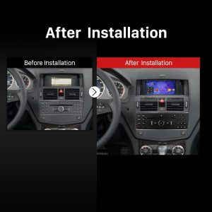 2007 2008 2009 2010 2011 Mercedes Benz C class W204 C180 C200 C220 C230 C240 DVD Player after installation