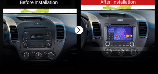 2013 2014 Kia Cerato Left Car Radio after installation