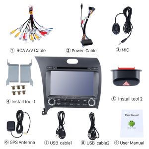 Check all the accessories for the new Seicane car radio