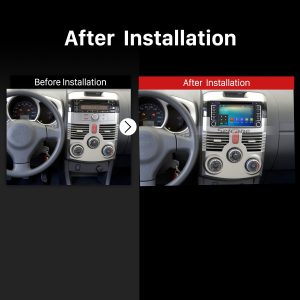 2 Din Universal car radio after installation