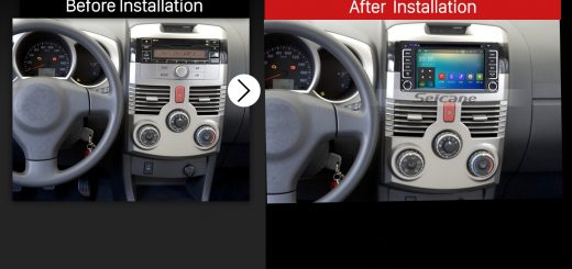 2 Din Universal car radio after installation