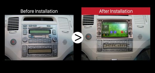 2005 2006 2007 2008 2009-2011 HYUNDAI AZERA Car Radio after installation