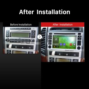 2006 2007 2008 2009 2010-2012 HYUNDAI SANTA FE Car Radio after installation