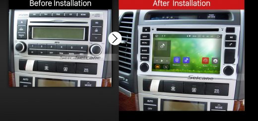 2006 2007 2008 2009 2010-2012 HYUNDAI SANTA FE Car Radio after installation