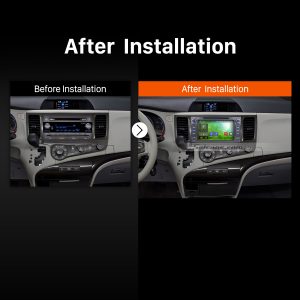 2013 2014 2015 2016 TOYOTA Sienna XL30 Bluetooth Head Unit after installation