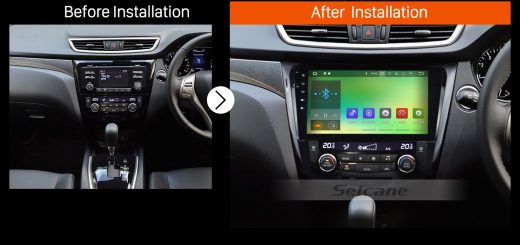 2014 2015 NISSAN Qashqai Radio after installation