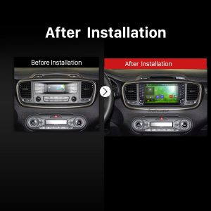 2015 2016 KIA SORENTO GPS Bluetooth DVD Car Radio after installation