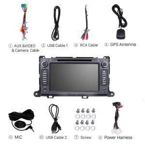 Check all the accessories for the new Seicane car radio