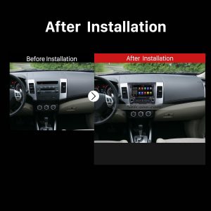 2006 2007 2008 2009 2010-2012 Mitsubishi OUTLANDER Car Stereo after installation