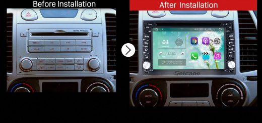 2008 2009 2010 2011 2012 Hyundai i20 Car Radio after installation