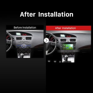 2010 2011 2012 2013 2014-2015 MAZDA 3 Car Stereo after installation