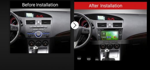 2010 2011 2012 2013 2014-2015 MAZDA 3 Car Stereo after installation