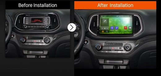 2014 2015 KIA KX3 Car Radio after installation