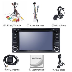 Check all the accessories for the new Seicane car stereo